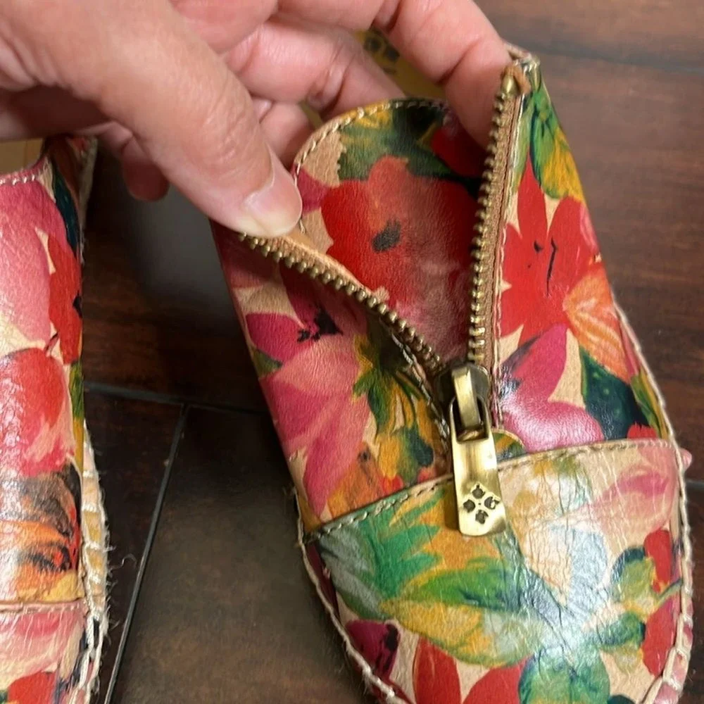Patricia Nash‎ Eva Espadrille Slip On Flats Women size 6 Floral Cottagecore Boho